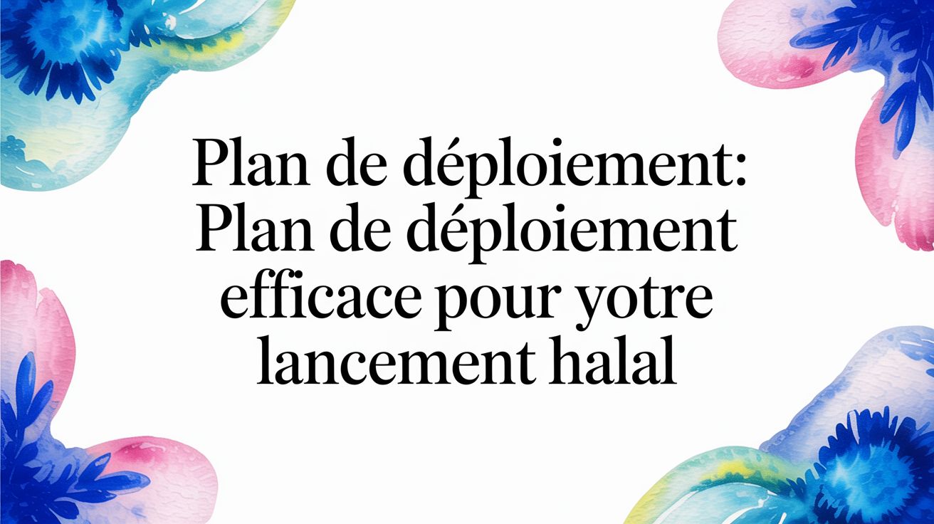 Plan de déploiement: bâtir un business halal solide en France ou pour votre expatriation